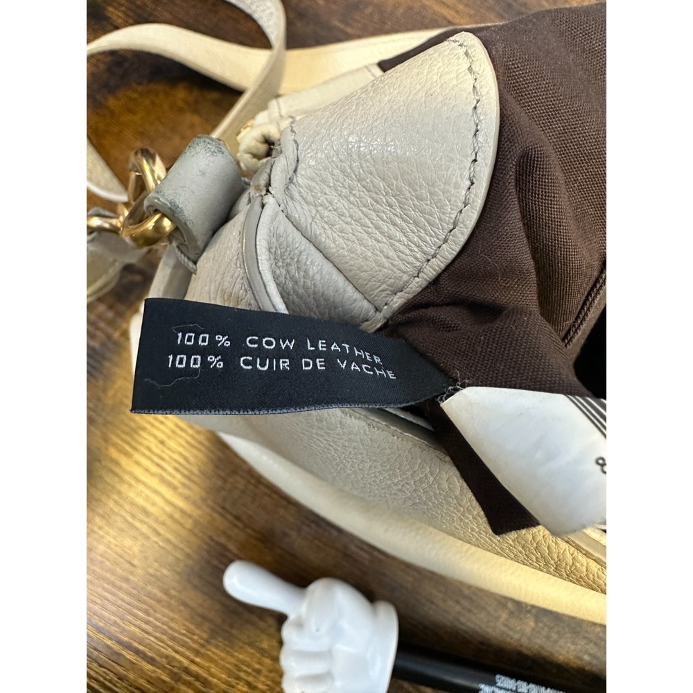 Marc by Marc Jacobs Classic Q NATASHA Biege Crossbody Leather Shoulder Bag *Flaw - Picture 6 of 16